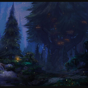 Mortalis – Spruce Forest Concept Wallpaper